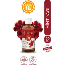 Hint Yağı %100 Saf ve Doğal Soğuk Sıkım 50 ml Saç & Cilt Bakım Yağı, Kaş & Kirpik Doğal Destek