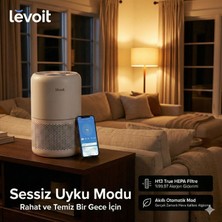 Levoit Kedi Köpek Tüyü ve Koku Giderici Akıllı Hava Temizleme Makinesi 360° Emiş Güçlü Hepa Filtreli Alerji Dostu Kompakt Salon ve Mutfak Tipi