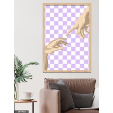 Evine Moda Yaratılış Tek Parça Ahşap Çerçeveli Tablo