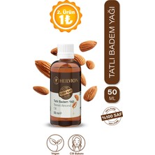 Tatlı Badem Yağı %100 Saf ve Doğal Soğuk Sıkım Kaş & Kirpik Bakımı,e Vitamini Saç Dökülmesi Önleyici