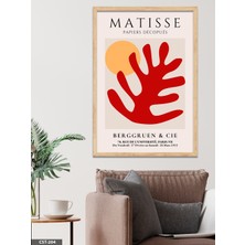 Evine Moda Matisse Papiers Decopues Tek Parça Ahşap Çerçeveli Tablo