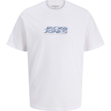 Jack & Jones Erkek Gögüs Logo Baskili Tisört - Fusion