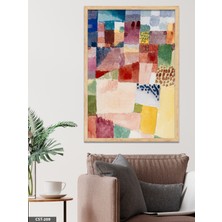 Evine Moda Paul Klee Ancient Sound Tek Parça Ahşap Çerçeveli Tablo