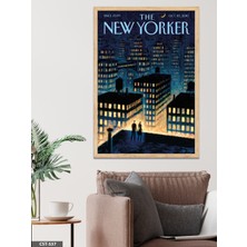 Evine Moda The New Yorker Poster Tek Parça Ahşap Çerçeveli Tablo