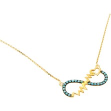 Altın Sonsuzluk ve Ritim 8 Ayar Kolye A4064