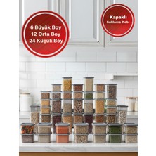 Effe Home 42'li Set Premium Saklama Kabı (6 Büyük - 12 Orta - 24 Küçük)