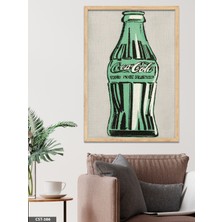 Evine Moda Andy Warhol Coca Cola Bottle Tek Parça Ahşap Çerçeveli Tablo