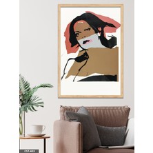 Evine Moda Michael Jackson Tek Parça Ahşap Çerçeveli Tablo