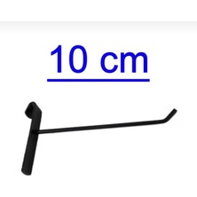 Md Vitrin Dekorasyon 20 Adet 10 cm Siyah Tel Pano Kancası, Aksesuar Kancası, Bijuteri Mağaza Kancası, Askı Kanca