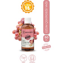 HEILVION %100 Saf ve Doğal Soğuk Sıkım Üzüm Çekirdeği Yağı 50ML