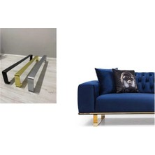 BafArt Lama Model Metal Koltuk Ayağı 2 Adet