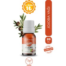 HEILVION %100 Saf ve Doğal Soğuk Sıkım JOJOBA Yağı 20 ml Cilt Bakımı & Ferah Nefes & Aromaterapi