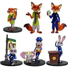 Dek Zootopia Zootropolis Nick - Judy Koleksiyon Figürleri – Rastgele 1 Adet Karakter, Masaüstü