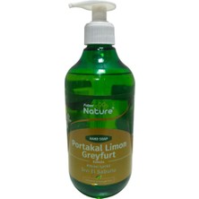 Naturex Faber Hand Soap Portakal Limon & Greyfurt - Bitkisel Esaslı Sıvı El Sabunu (500 ml Valfli Şişe)
