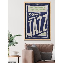 Evine Moda Some Jazz Tek Parça Ahşap Çerçeveli Tablo