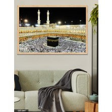 Evine Moda Kabe Tek Parça Ahşap Çerçeveli Tablo