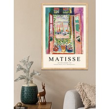 Evine Moda Matisse The Open Window Tek Parça Ahşap Çerçeveli Tablo