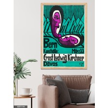 Evine Moda Sanatsal Tek Parça Ahşap Çerçeveli Tablo