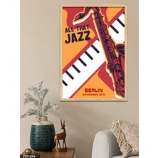 Evine Moda Jazz Festival Berlin Tek Parça Ahşap Çerçeveli Tablo