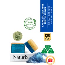 Naturix Doğal Kabak Lifli Okyanus Esintisi Sabun Mineralli Nemlendirici Peeling Etkili Ocean Soap 130 gr