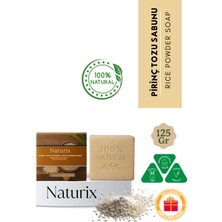 Naturix Natural Pirinç Tozu Sabun Cilt Peeling Etkili Rise Dust Soap 125 Gr