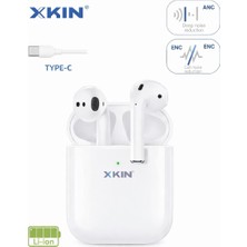 On6 Store Xkın Tws Kablosuz Bluetooth Kulaklık | Anc & Enc Gürültü Azaltma | Type-C Şarj | Şarj Kutulu