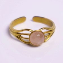 Güneş Taşı Niri Çelik Yüzük