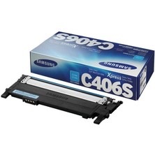 Samsung CLT-C406S Kutusu Hasarlı Mavi Orjinal Toner