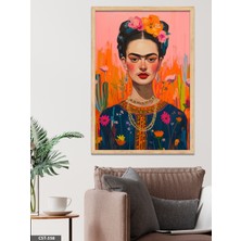 Evine Moda Frida Kahlo Tek Parça Ahşap Çerçeveli Tablo