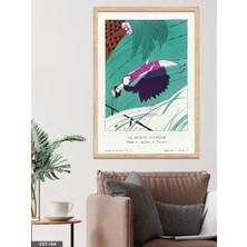 Evine Moda Sanatsal Eser Tek Parça Ahşap Çerçeveli Tablo