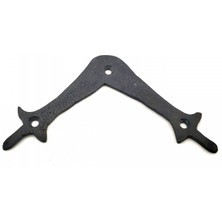 MiraLive Antika Tarz Dekoratif Pirinç Zambak Gönye - Üst, 107X107 Mm, Oksit