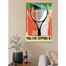 Evine Moda Roland Garros 87 Tek Parça Ahşap Çerçeveli Tablo