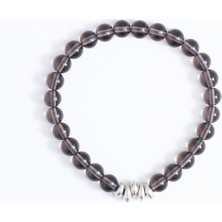 Dumanlı Kuvars Bileklik Silver