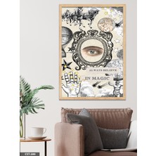 Evine Moda Always Believe Mitoloji Tek Parça Ahşap Çerçeveli Tablo