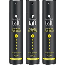 Taft, Power Express, Saç Spreyi - 250 ml  x 3 Adet