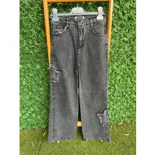 bebexy 2 Yıldız Desenli Pantolon Gri