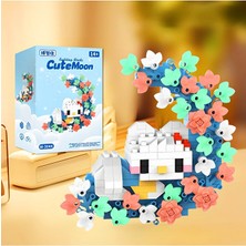 Brıcks Hello Kitty Çiçekli Ay Tasarımlı Dekoratif Yapı Blok Seti