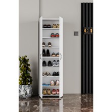 Kzy Mobilya 8 Raflı Ayakkabılık Beyaz