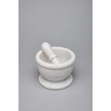 Doğal Beyaz Mermer El Yapımı Havan ve Tokmak