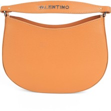 Valentino Kadın Yarım Ay Formlu Deri El ve Omuz Çantası - Taba