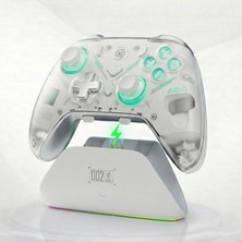 Aolion K20 | Hall Efect Kablosuz Oyun Kolu, Rgb Şarj Istasyonlu, 3 Modlu Hassas Tetik, Drift Önleyici Joystick, Değiştirilebilir D-Pad, Kablosuz Bluetooth 2.4g Pc Konsol Uyumlu