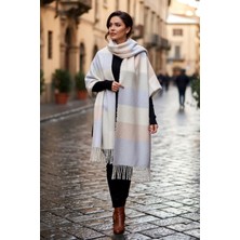Remsa Püsküllü Buklet Atkı Şal 48X210 cm 1249 Lila