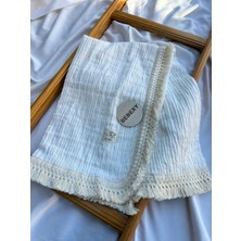 bebexy Pamuklu Duster Battaniye Beyaz