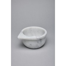 Doğal El Yapımı Mermer Dökme Ağızlı Kase | Sos, Zeytinyağı ve Karışım Kabı