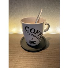 Sora Design Minimal Tasarımlı Yuvarlak Dekoratif Bardak Altlığı Masa Üstü Aksesuarı