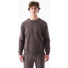 Erkek Sıfır Yakalı Bol Kesim Eşofman Üstü