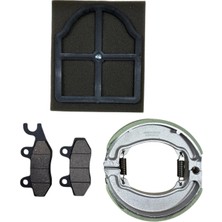 MOTORKİT MK Kuba Tk 03 Ön Balata + Arka Balata Takımı + Hava Filtresi Bakım Seti - Motorkit Mk
