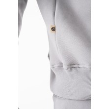 Erkek Dik Yakalı ve Yarım Fermuarlı  Bol Kesim Üst