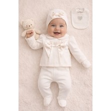 Ozz Baby Petit Dream 0-3 Ay Kız Bebek 5li Set Bebek Yenidoğan 5 Parça Hastane Çıkışı Zıbın Seti