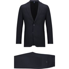 Hatemoğlu Lacivert Slim Fit Mono Yaka Casual Takım Elbise